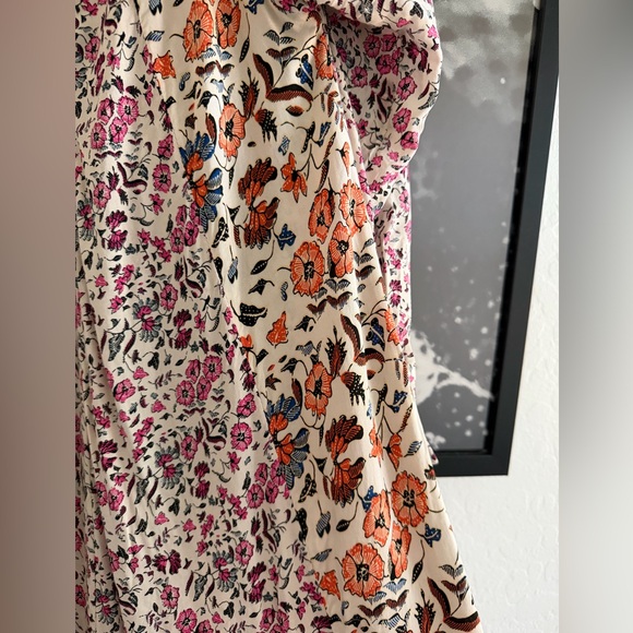 Natalie Martin Fiore Pink Floral Long Sleeve Flowy Maxi Dress size Small - Picture 12 of 16